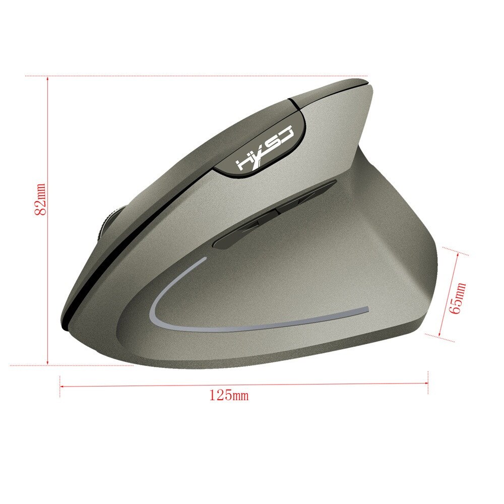 HXSJ T24 Mouse Senza Fili Del Mouse Ottico Ergonomico 2.4G 2400DPI Gaming mouse verticale Del Mouse Con Ricevitore USB raton inalambrico ordenador