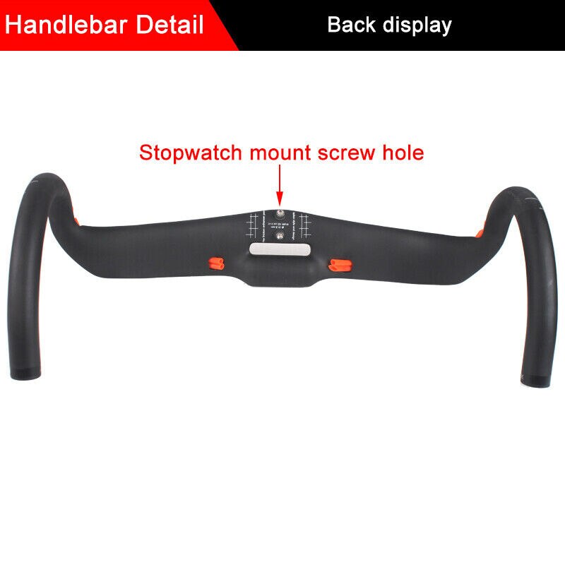 Manubrio AideTek Full Carbon AHB05 31,8mm (460/440/420mm) Per Bici Da Strada - Leggero E Rigido