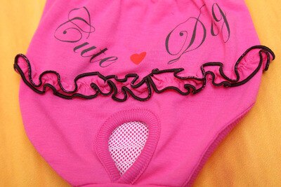 5 farben Hund/Katze Hosen XS-L Hund kurze Hose Physiologischen Hosen Für Kleine Hunde Waschbar Weibliche Sanitär kurze Hose knapp Panty für Hunde5: Stil2-Rose / S