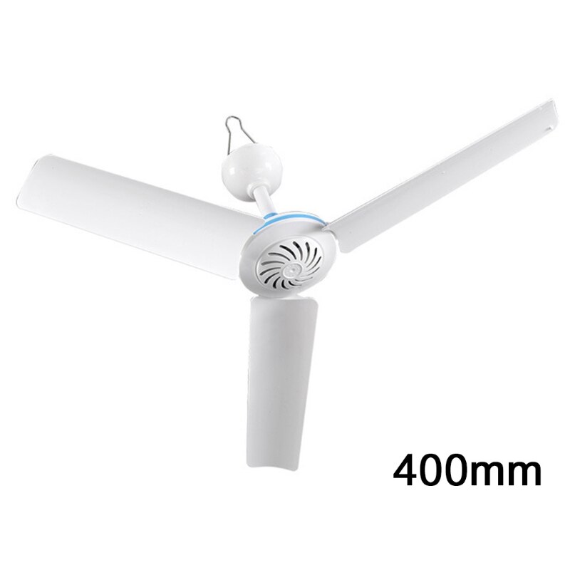 AC 220V 15.7 to 41 inch Silent Ceiling Fan Mute Electric Hanging Fan with Switch for Dining Living Room Home Bed Dormitory: 40cm