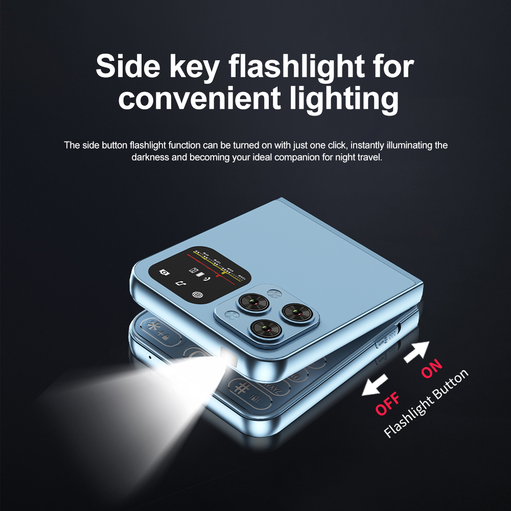 Servo  a70 Profi klapphandy mit Dual-sim-karte, wcdma-anschluss, elektrischer taschenlampe, automatischer anrufaufzeichnung, 2.6 -zoll-bildschirm, faltbares mobiltelefon mit usb-c-anschluss