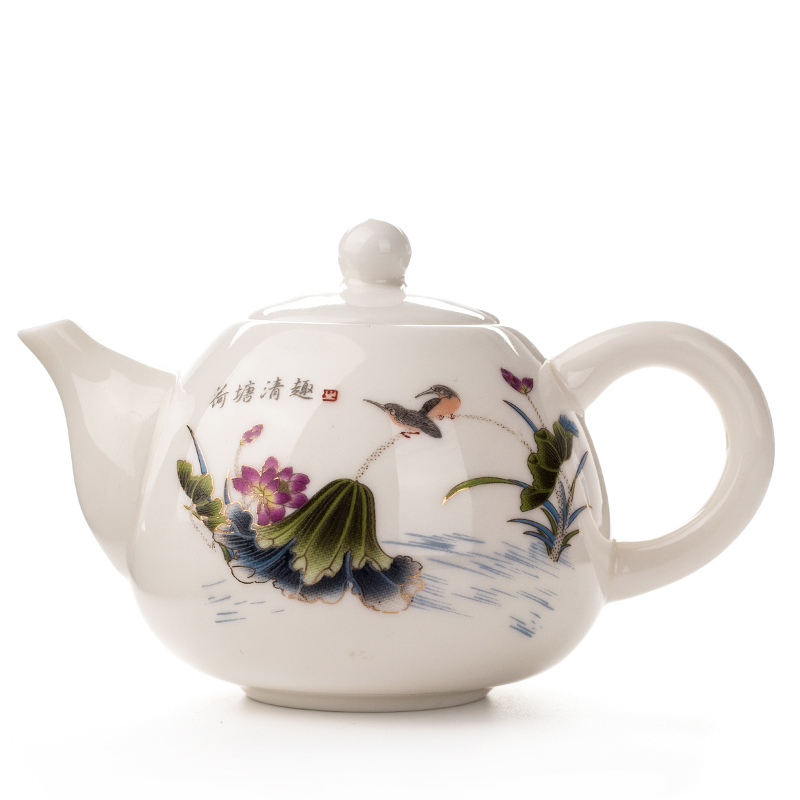 Keramik Teekannen Yixing Teekanne Weiß Porzellan Tee Setzt Chinesische teekanne Einzigartige Wasserkocher Kung Fu Teaset Infuser China Tee Tassen D001: 1