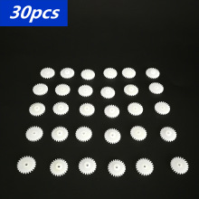 30Pcs 0.5 Modulus 9 Teeth24-2A Plastic Gear Cog for 2mm Toy Car Motor Shaft Mini Plastic Motor Shaft Gear toy gear