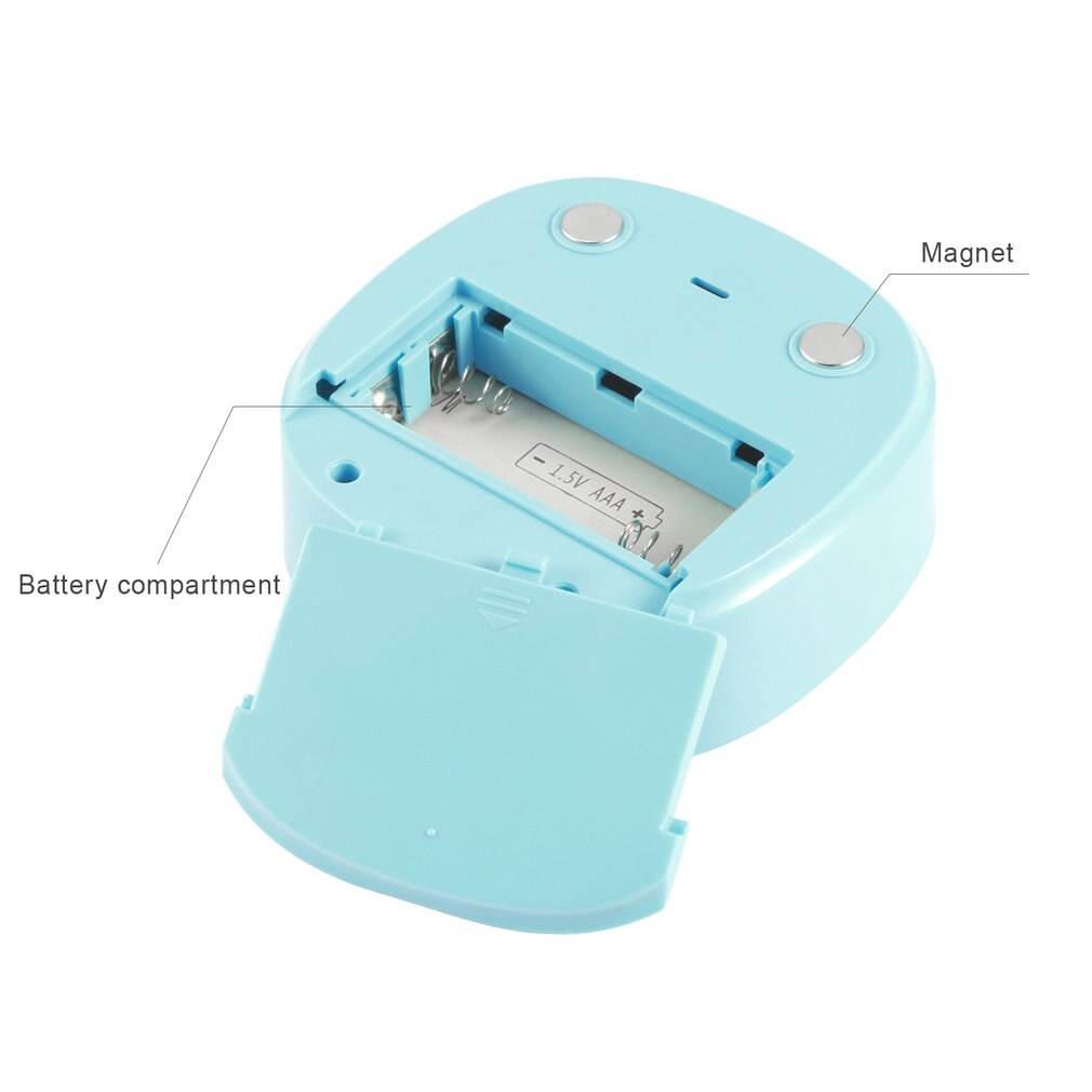 Leshp Vierkante Tastbaar Lcd Digitale Scherm Led Backlight 4 Cijfers Display Digitale Magnetische Terug Keuken Timer Countdown Timer