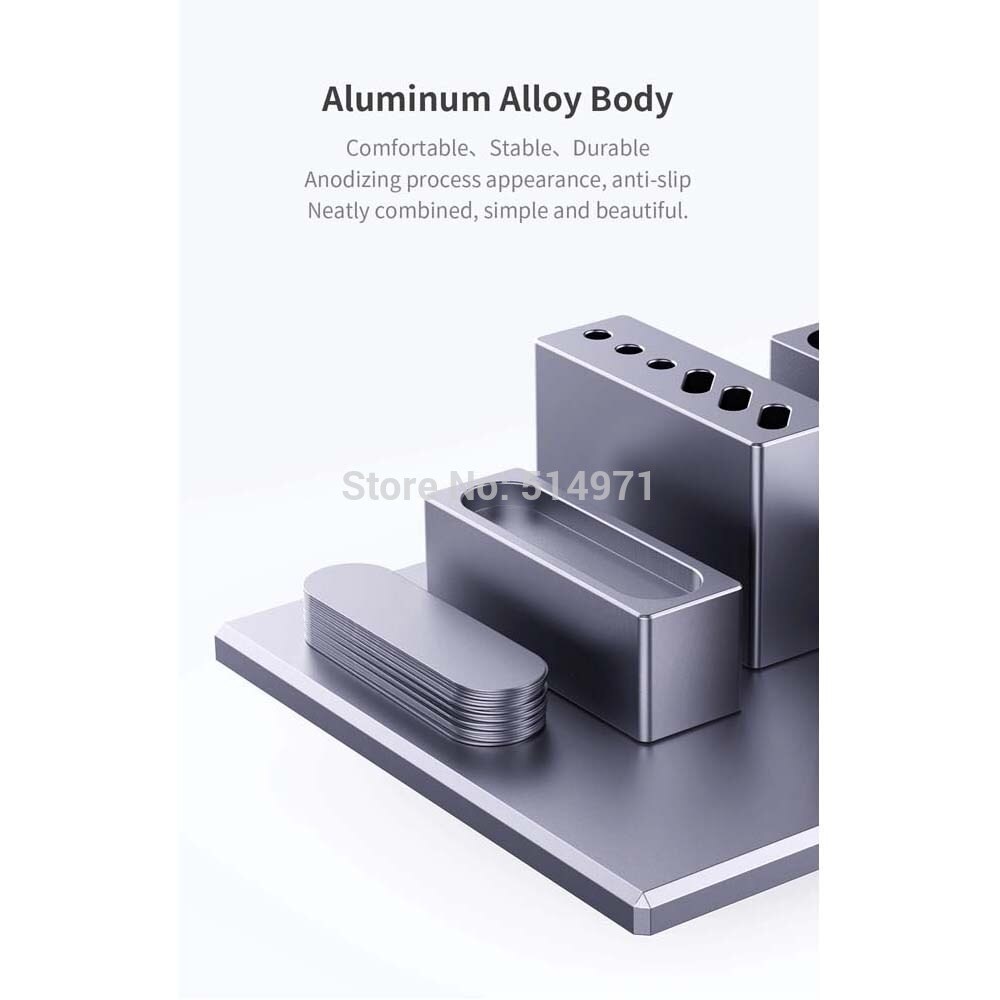 QianLi iCube Aluminum Alloy Body Magnetic Multi-Functional Module Aluminum Organizers Storage Box