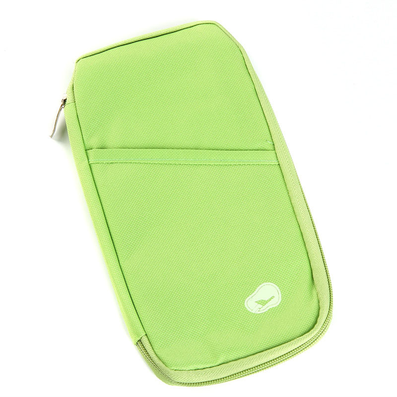 Travel Passport Wallet Passport Holder Multi-Function Ticket Credit Card Package ID Document Multi-Card Storage Pack Clutch: green