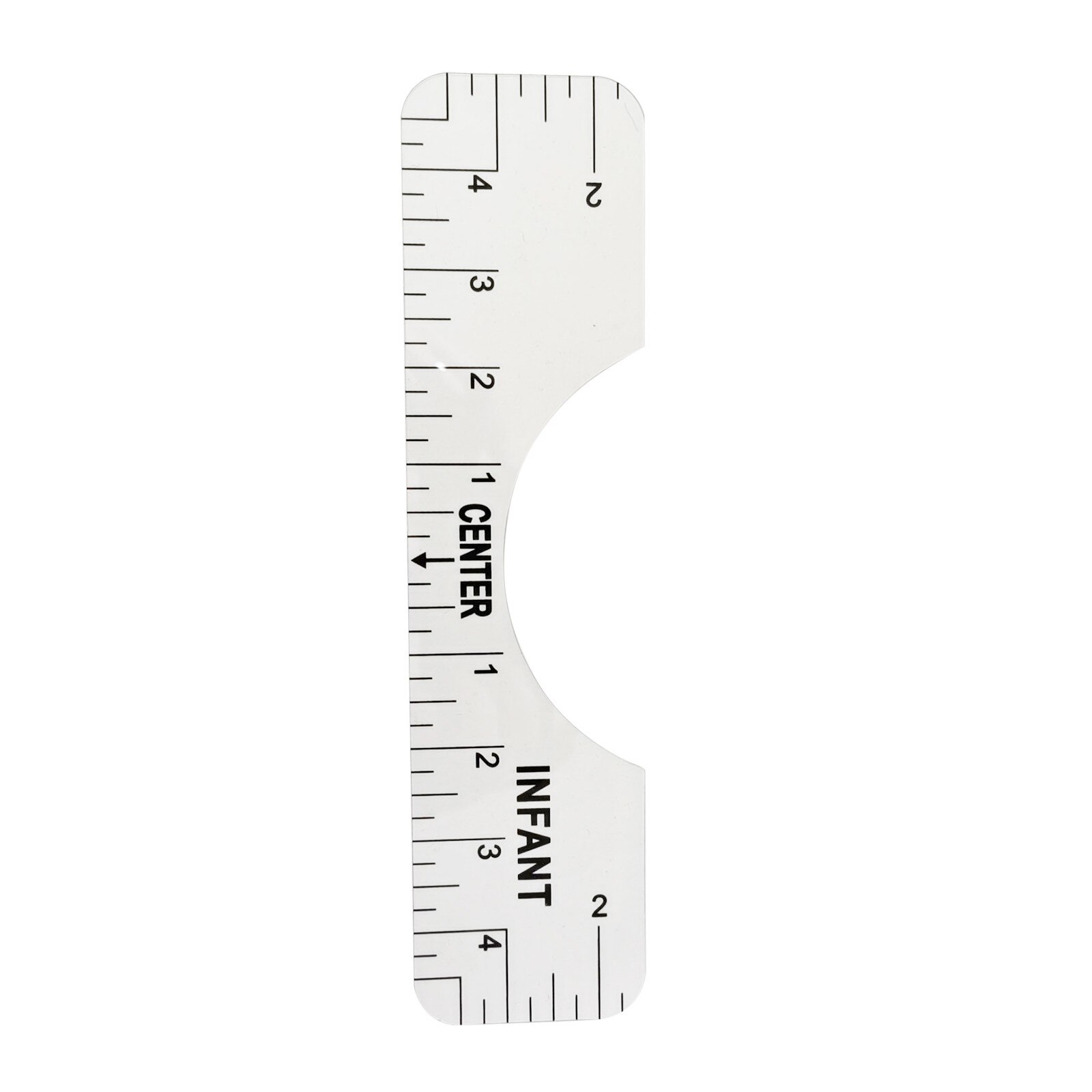 4PCS T-Shirt Alignment Ruler, Craft Ruler with Guide Tool for Vinyl Ruler Guide DIY Crafts Sewing Accessories