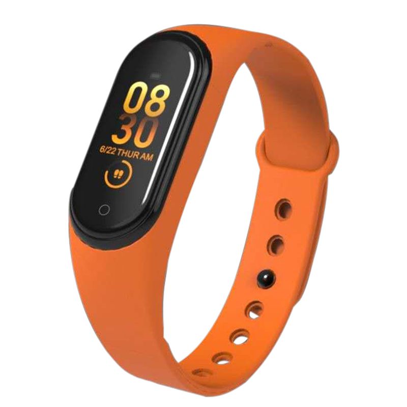 Pulsera inteligente M4 a prueba de agua con sensores corporales y Bluetooth PK Mi Band 4: R