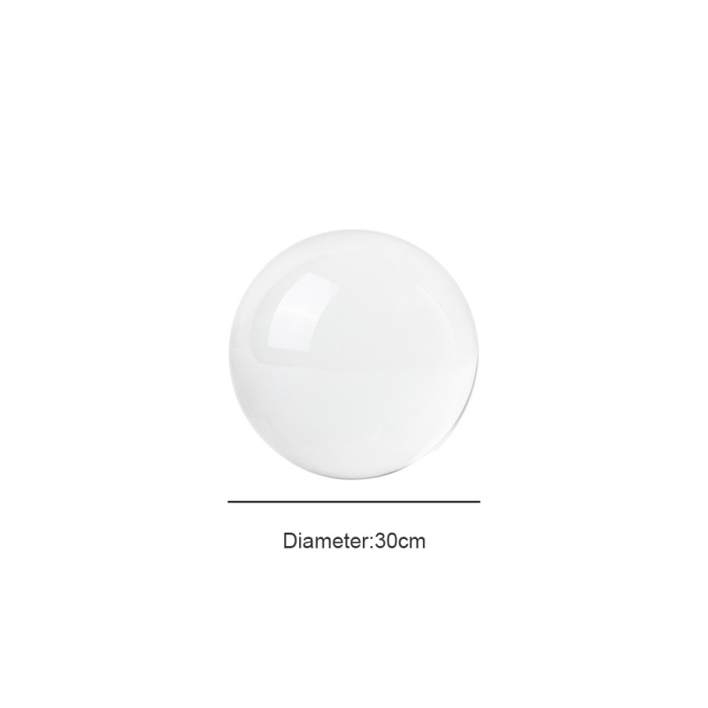 Boule de cristal, sphères réfléchissantes en verre optique K9 boule de cristal sphère décor boule de photographie, boule de jonglage de Contact clair: 30mm