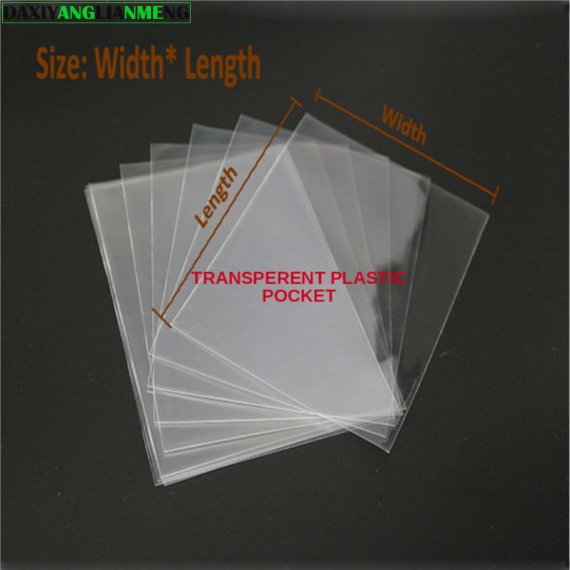 Clear Cellofaanzakken 200 Stks/partij Transparante Opp Plastic Verpakking Zakken Platte Zak Pakket 10X24 Cm 3X40Cm 9x 40Cm
