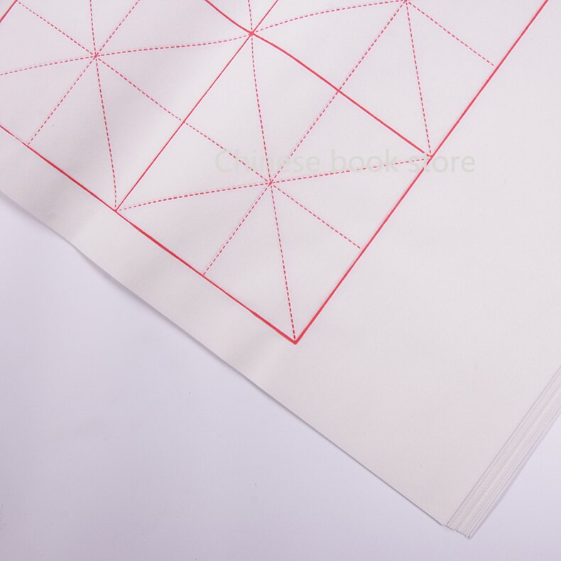Chinese brush Calligraphy grid paper Chinese character square rice xuan paper high absorption -34cm*136cm,50pcs/bag