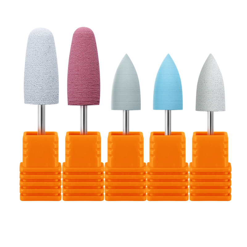 Brocas para uñas amoladora de silicona para esmalte de uñas cortador rotatorio de cutícula para manicura herramientas eléctricas Accesorios
