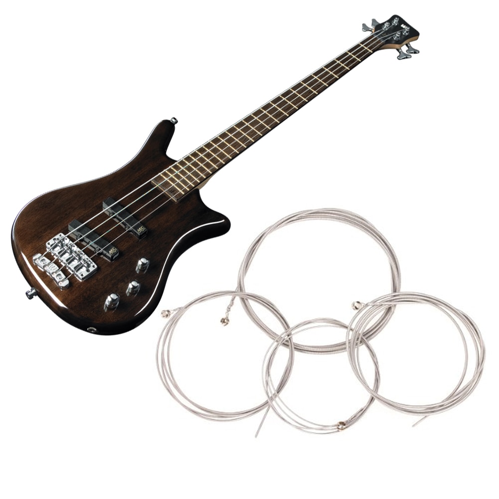 1 Set Van 4 Pcs String Basgitaar Onderdelen 4 Stalen Snaren Diameter 0.1 Inch/0.08 Inch/0.055 inch/0.04 Inch Gitaar Accessoires