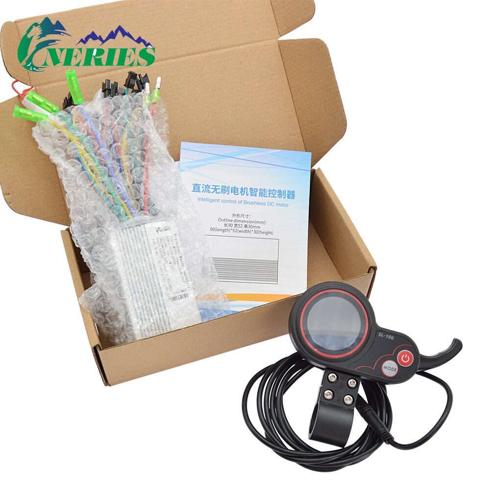 24v-60v 350w el-scooter motor controller intelligent cykel intelligent styring af børsteløs dc motor lcd instrument sæt
