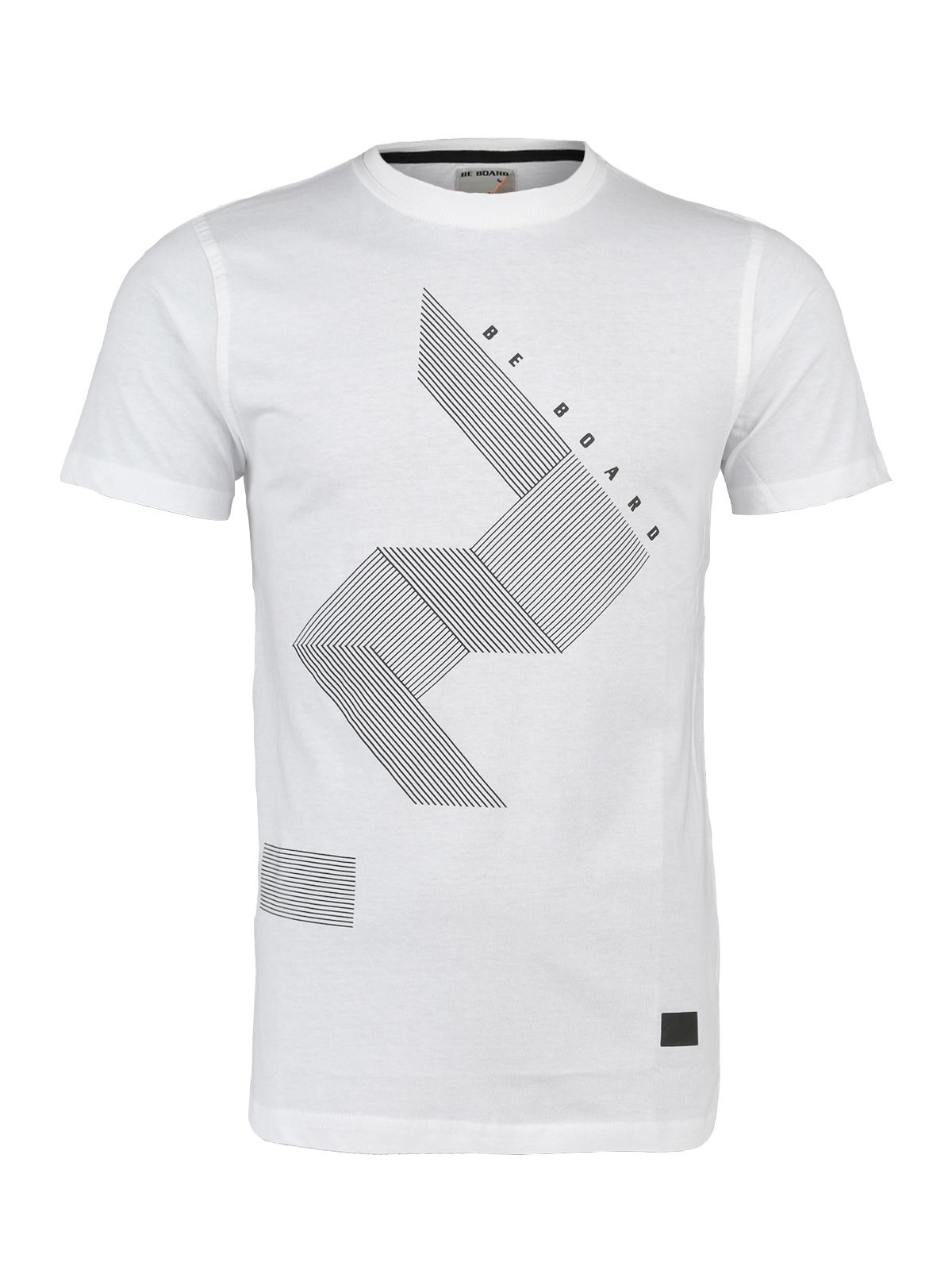 WERDEN BORD baumwolle T-Shirt rundhals: BIANC / 11