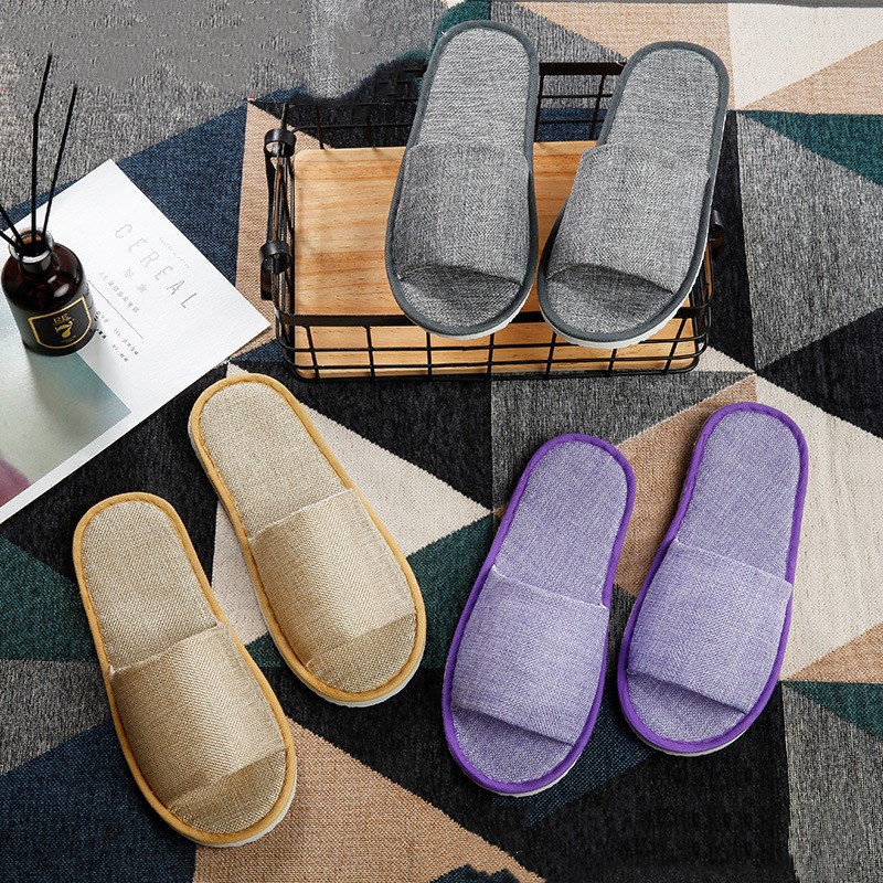 20 pairs Hanf Einfache Hausschuhe Männer Frauen Hotel Travel Spa Tragbare Klapp Haus Einweg Hause Gast Indoor Hausschuhe Große Größe