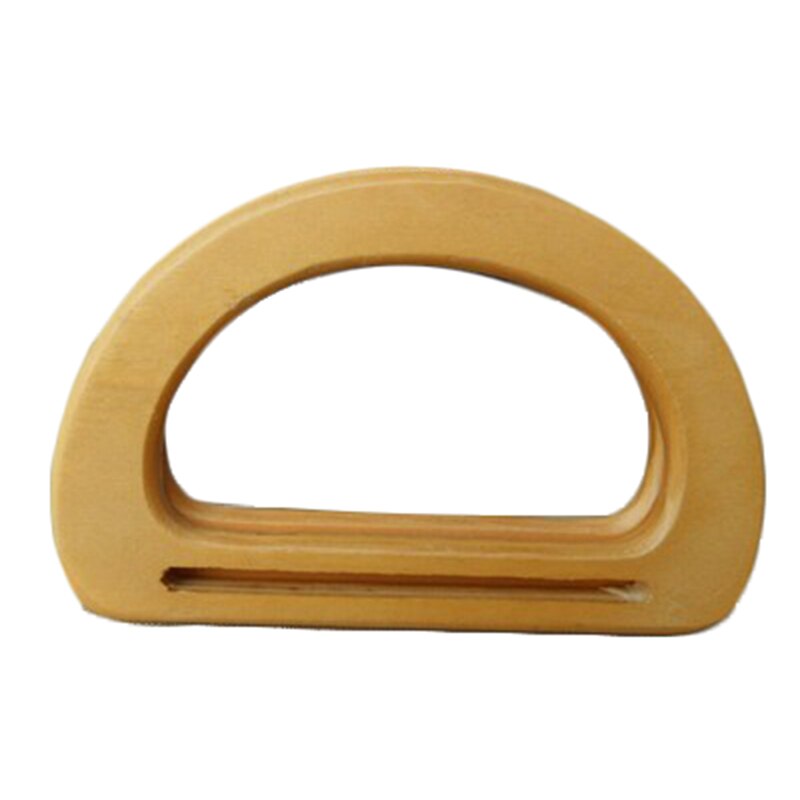 1PC Nature Wooden Bag Handle Replacement for DIY Making Purse Handbag Tote Semicircle Bag Handle Bag Accessories Anse De Sac