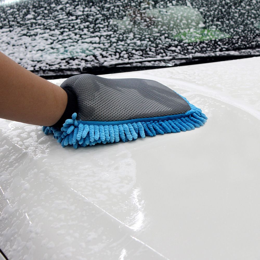 Gant de nettoyage de voiture Chenille éponge | Facile à sécher, Premium, doux et Super absorbants, haute densité, gant de nettoyage de voiture