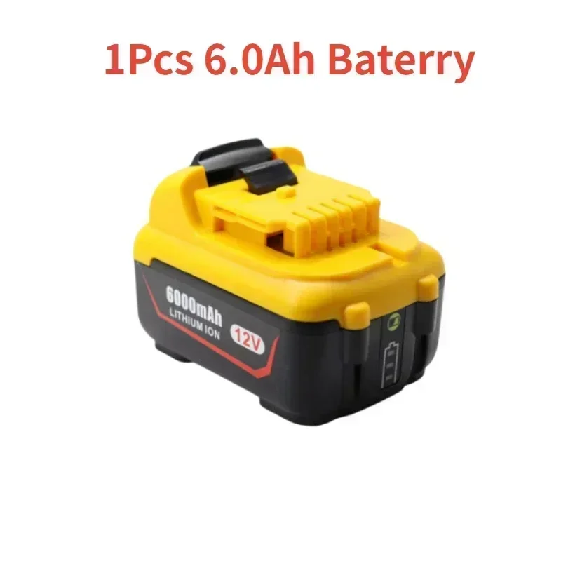 Aleaivy för dewalt 6.0ah ersättnings-dcb 120 litiumjonbatterier 12v 3ah dcb 123 dcb 125 dcb 124 dcb 122 dcd 710 elverktygsbatteri: Lila