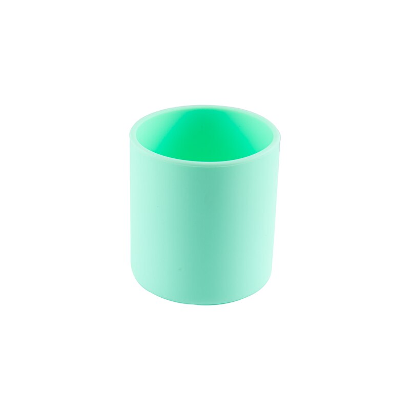 10 Kleuren Baby Leren Drinken Cup Baby Drinken Training Water Siliconen Cup Bpa Gratis Food Grade Hittebestendige siliconen Cups: mint