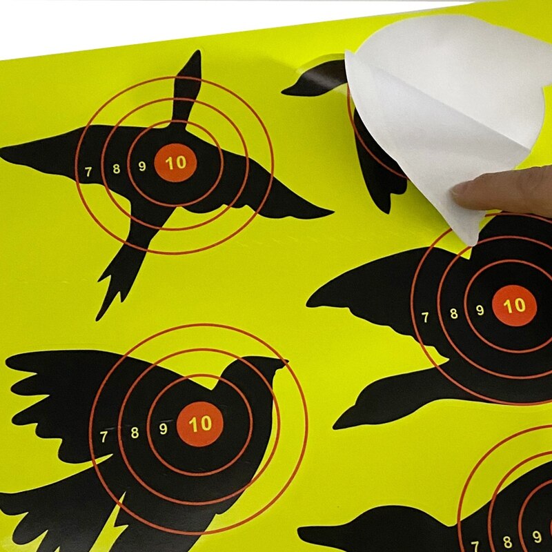 10Pcs 12X18 Inch Animal Shape Targets Reactive Splatter Glow Florescent Paper Target For Archery Training Accessories