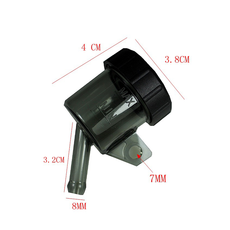 Tapa Universal del tanque de aceite de la motocicleta para cilindro maestro de embrague de freno trasero depósito de fluido combustible gasolina tubo copa para Suzuki