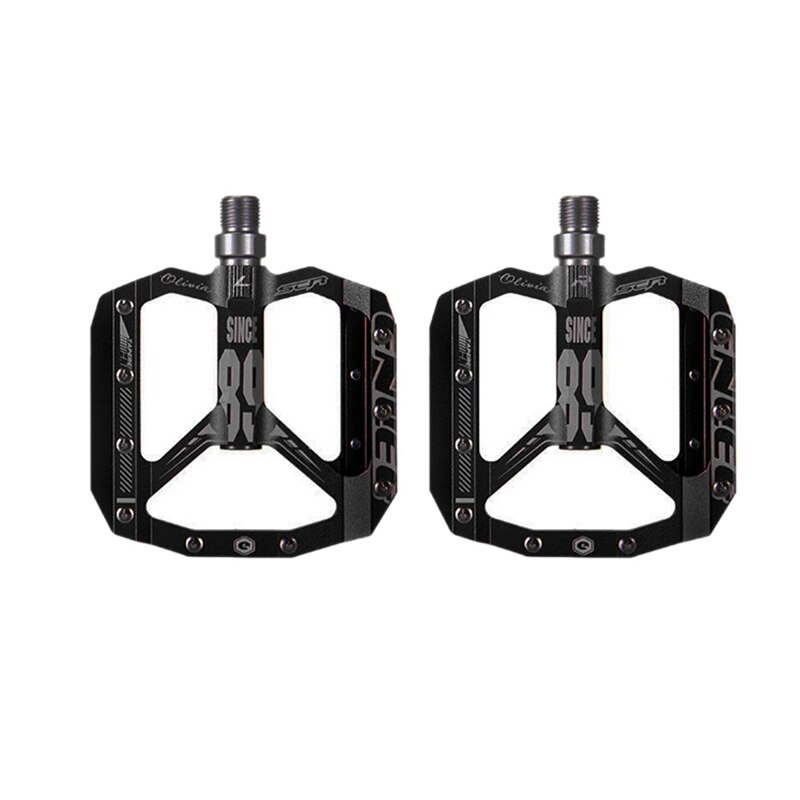Enlee ultralichte fietspedaal, mtb racefiets lagerpedaal, dh off-road voertuiguitrusting, pedaal, buitenfiets accessoires: Zwart