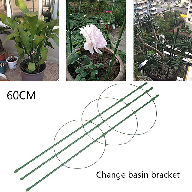 1pc 60cm holdbare vintre klatrestativ blomster dekorative hagearbeid grønnsaker plante espalier plante ramme