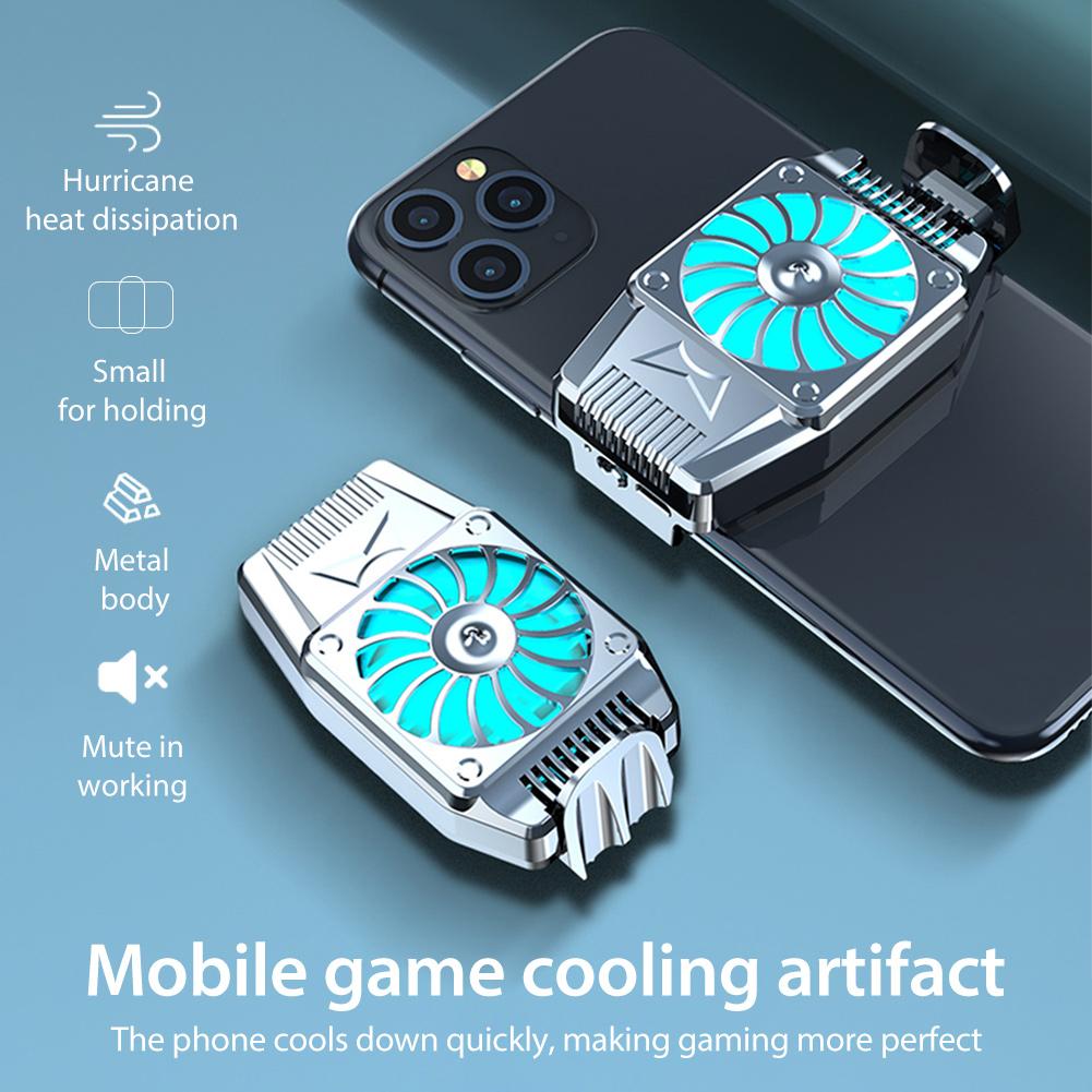 Radiador de teléfono móvil para juegos, enfriador Universal para iPhone, Samsung, Huawei, Xiaomi, soporte de ventilador portátil, disipador de calor