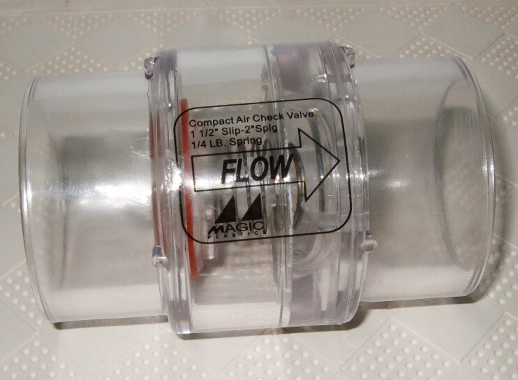 2" ABS one way valve for air blower,1/4lb Spring Spa Tub Air Blower System
