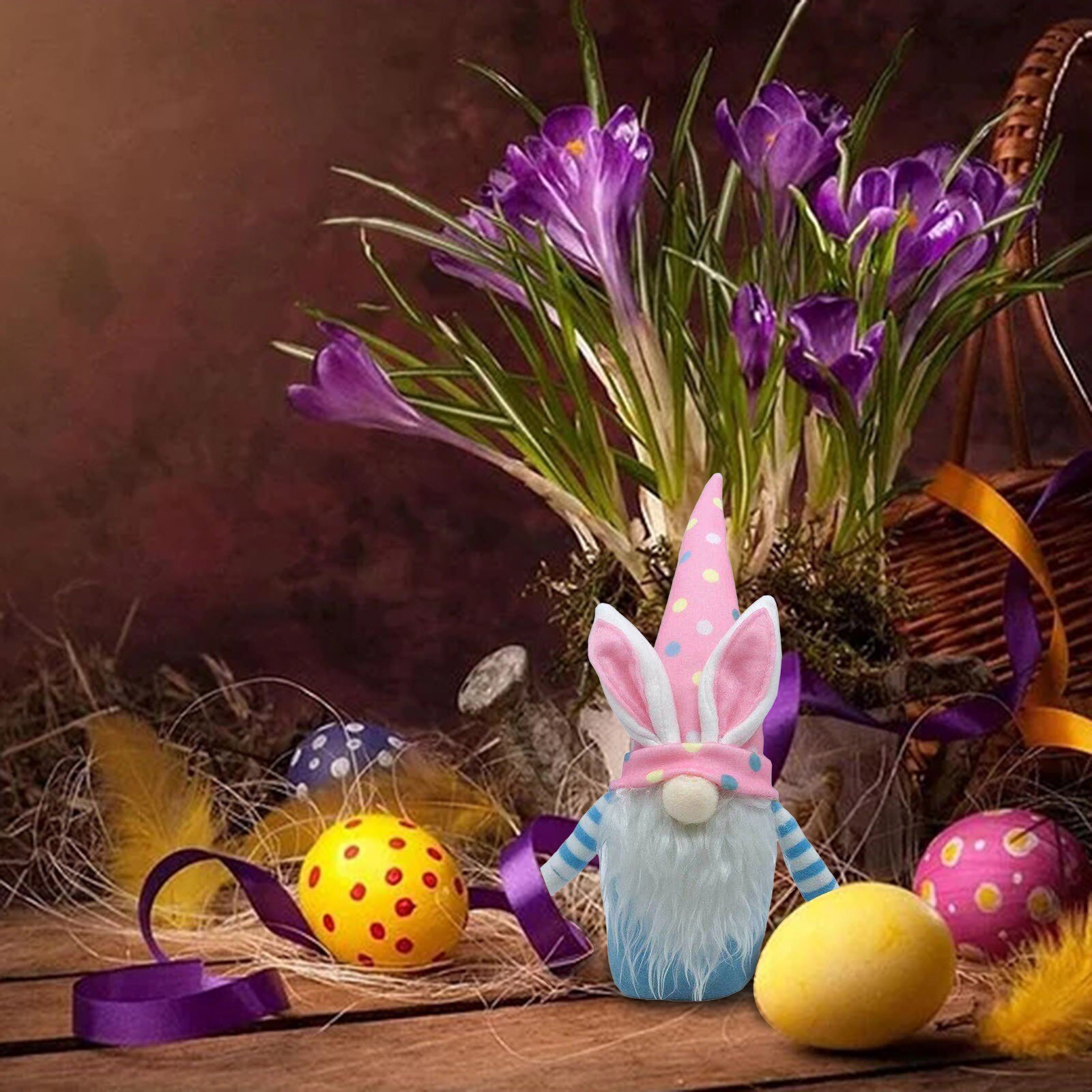 T# Easter Bunny Dwarf Faceless Doll Easter Decorat... – Grandado