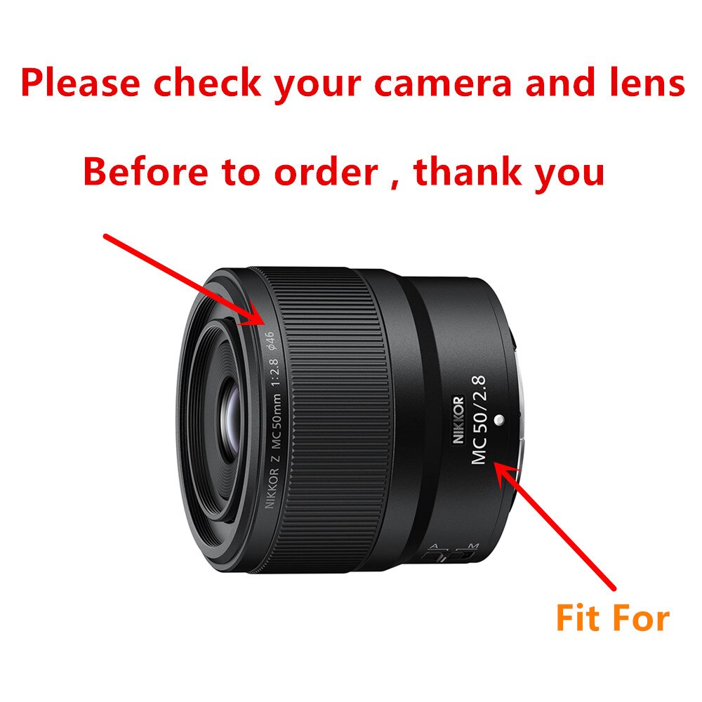 46Mm Uv Filter Lens Hood Cap Voor Nikon Nikkor Z M... – Vicedeal