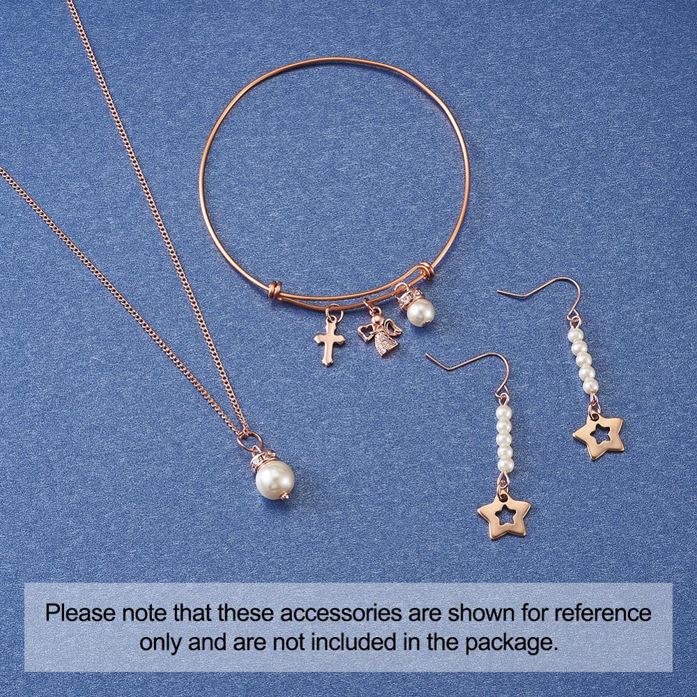 Conjunto de alfileres de cabeza de bola de latón, oro rosa, alfileres con ojetes, alfileres de cabeza plana, accesorios para abalorios, collar artesanal, pendientes, fabricación de joyas, 300