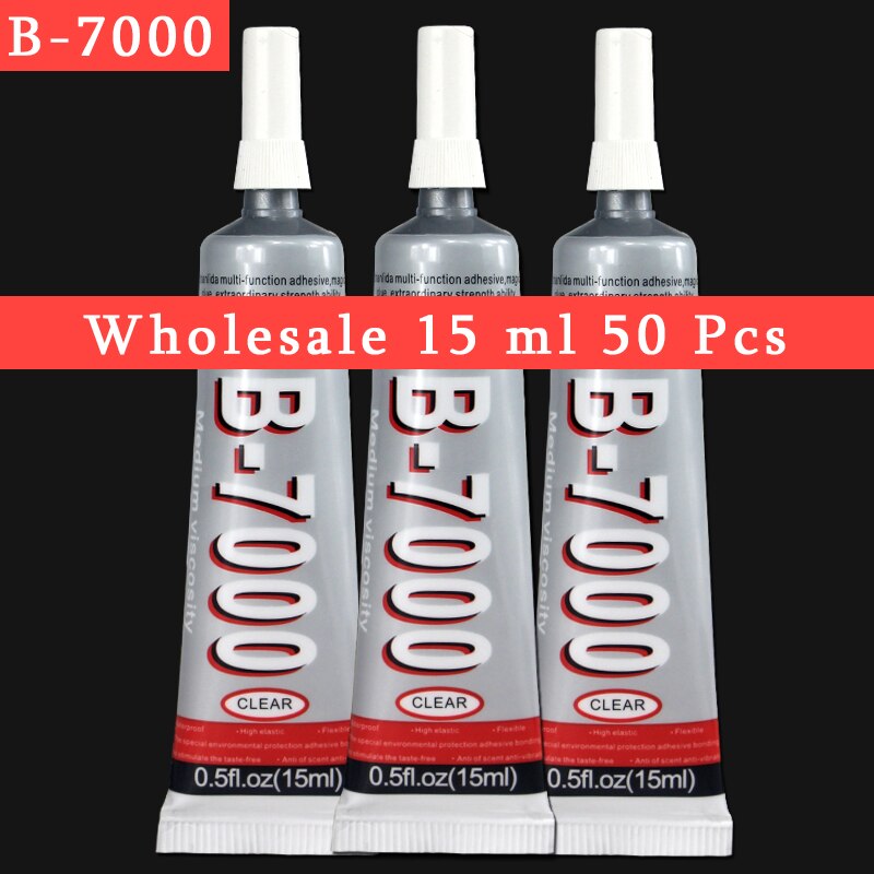 Grossist 50 stk b -7000 lim  b7000 15ml flerbruks epoxyharpiks lim håndverk glass berøringsskjerm mobiltelefon reparasjon