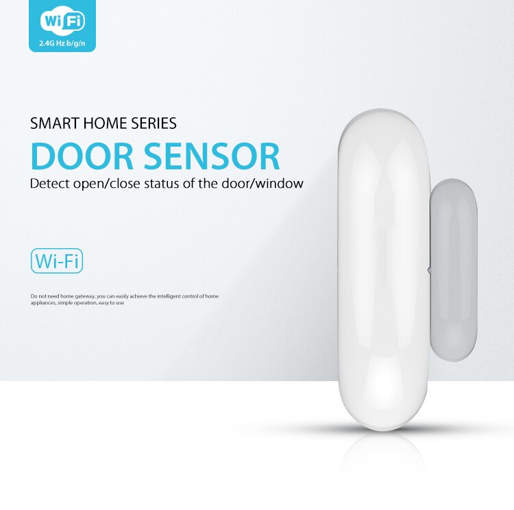 Tuya Smart Wifi Deur Sensor, Raam Sensor, App Kennisgeving Waarschuwingen, Geen Extra Hub Nodig, gratis App Voor Android & Ios