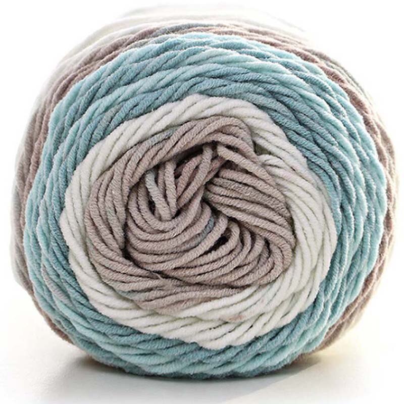 Fils de coton en soie naturelle doux | Laine, fil épais, tricot d'amoureux, laine tricot Crochet, tissage fil, bricolage, 2 pièces: 6-2pc