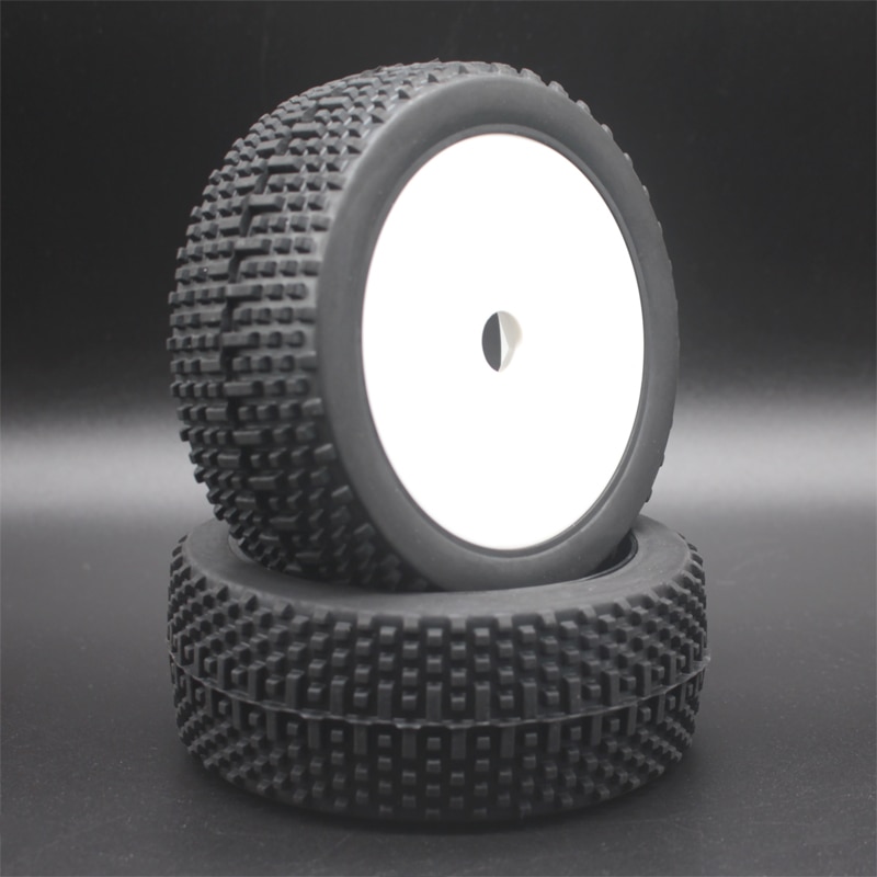 Valkoinen musta vihreä keltainen punainen  rc 1:8 maastoauto buginen kumirenkaat ja muovivanteet napa kuusio 17 mm 81-801: 81w-801-2 kpl