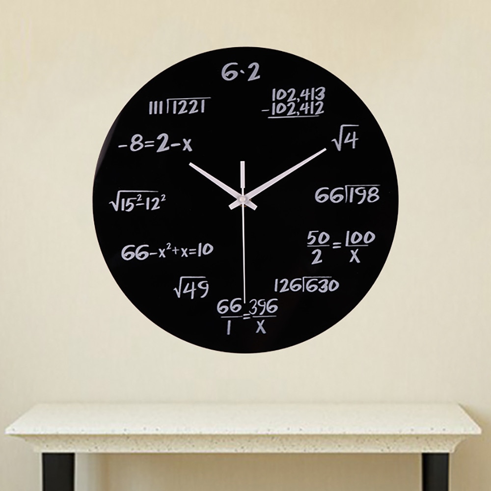 Silent Math Equations Polytechnic Digital Wall Clock Clock Feb 13 P30