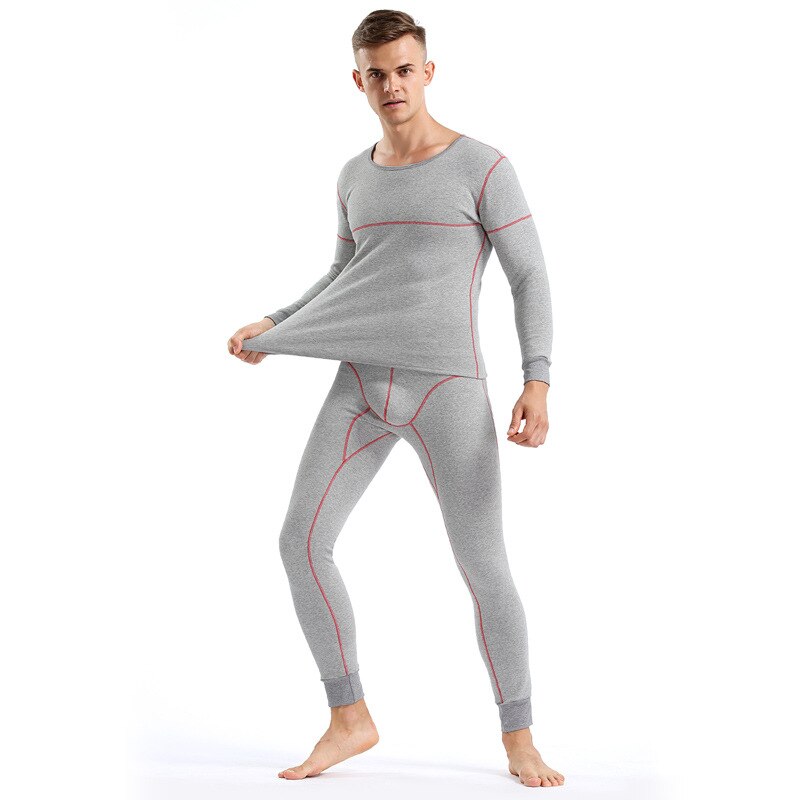 Ropa interior térmica para hombre, conjuntos de Calzoncillos largos, medias térmicas de algodón, ropa interior de compresión larga para invierno