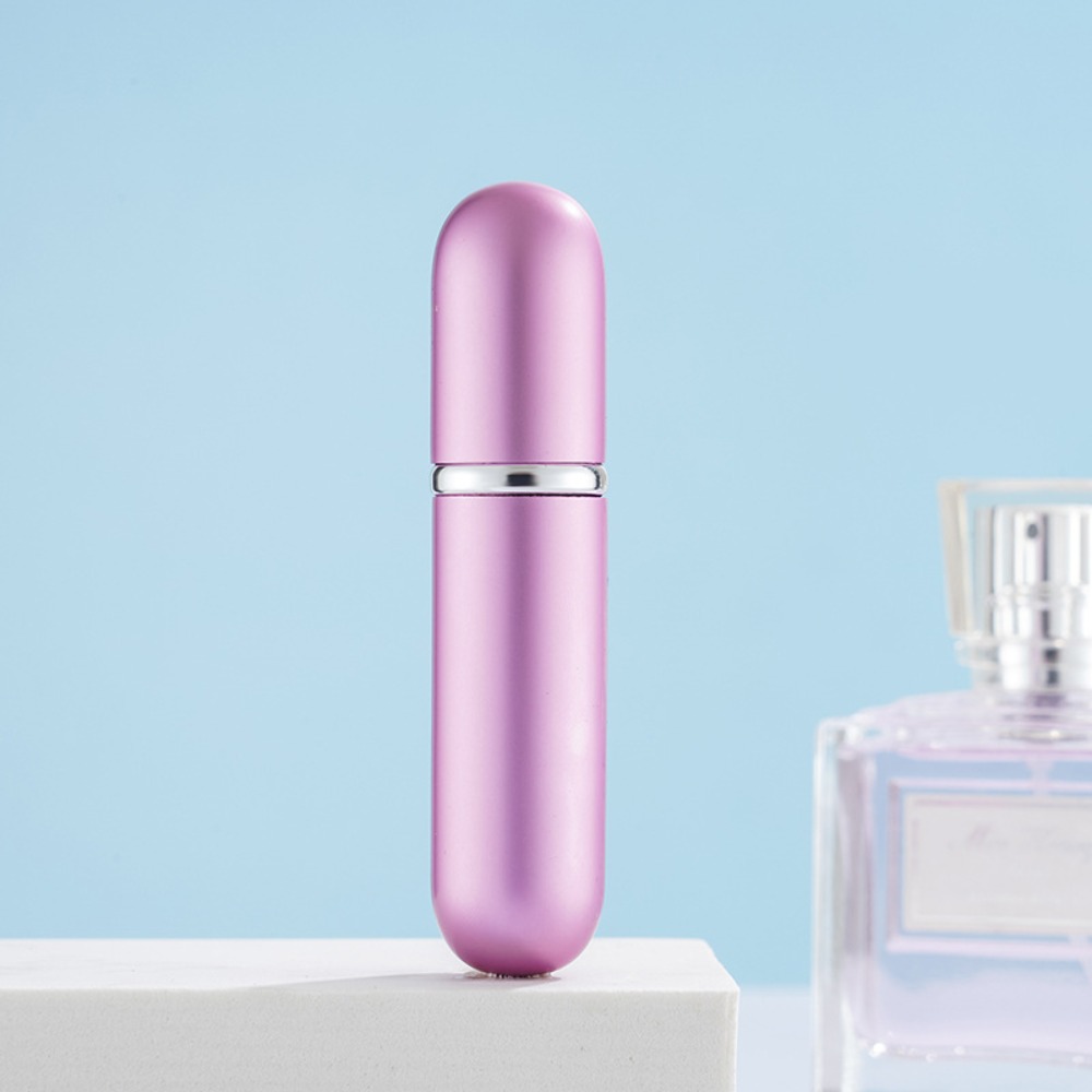 5ml draagbare mini parfumflesjes van glas, reisverstuiver van aluminium, lege metalen parfumverstuiver