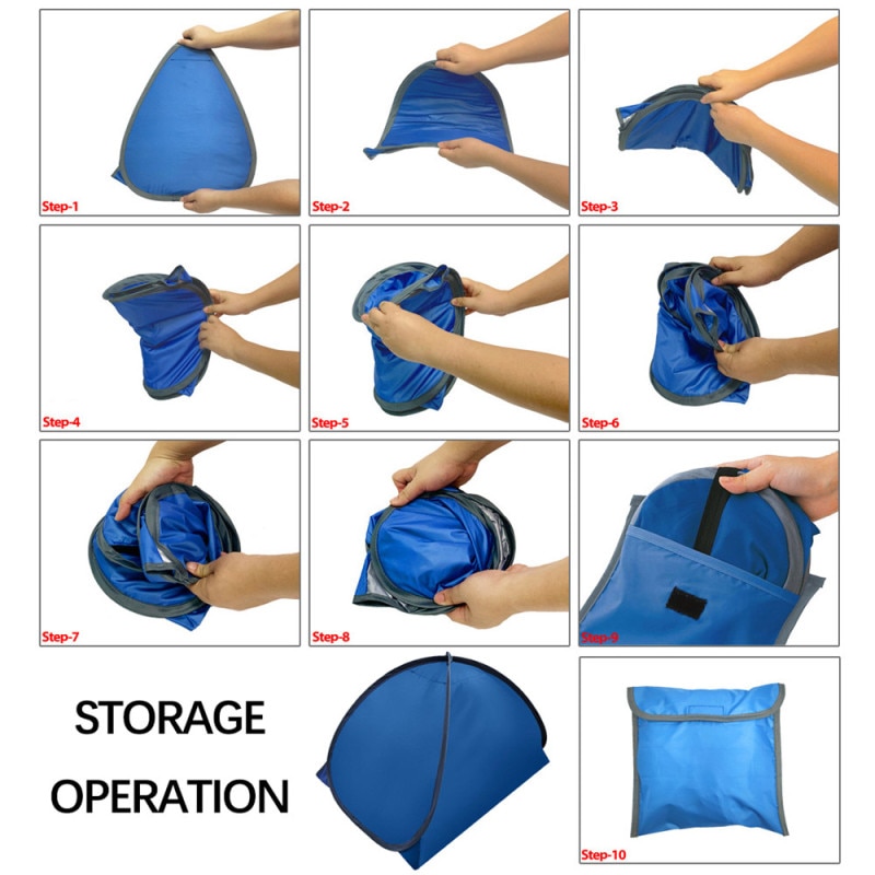 Portable Beach Tent Tent Pillow Small Folding Sun Protection Personal Tent Sun Shade Canopy Wind Proof Mini Beach Umbrella Tent