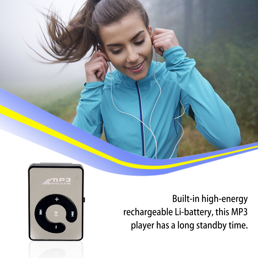 Spiegel oberfläche Mini MP3-Player tf unterstützt Picknick-Party tragbare Kunststoff-Musik-Spielgerät Kartenleser Audio-Ausrüstung