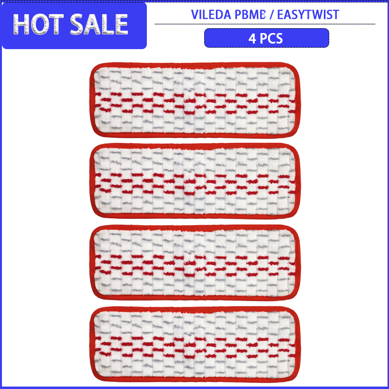Almohadillas de microfibra para fregona de suelo, repuesto para Vileda EASYTWIST, paño de mopa, trapos, repuestos de limpieza, accesorios: Lavanda