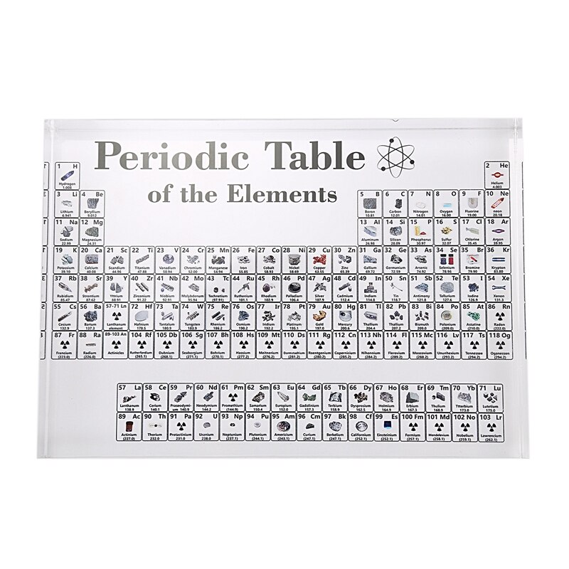 Akryl periodisk tabel display med elementer bord display, med elementer elev lærer lærer kemisk håndværk dekoration