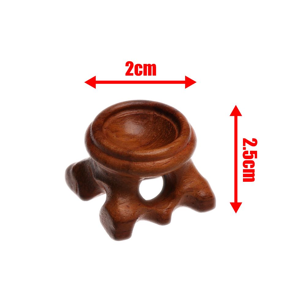 Soporte de madera con patrón de loto para manualidades, Base de bola de cristal para tallado de piedra, decoración de meditación, adorno de escritorio: Verde militar