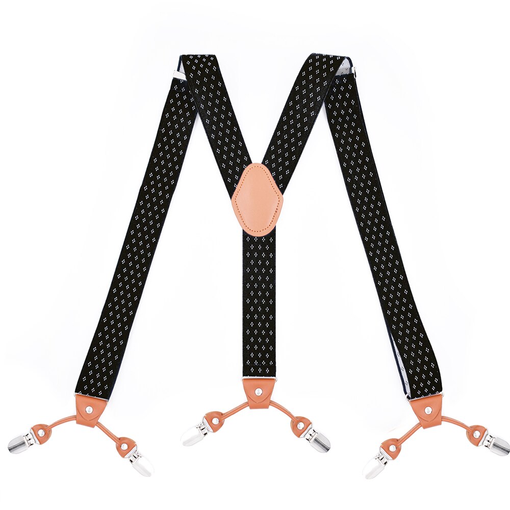 Heavy Duty Big Tall Suspenders for Men Wedding Y-back 3.5cm Wide Adjustable Elastic Trouser Pants Braces Suspensorio Masculino: Style E