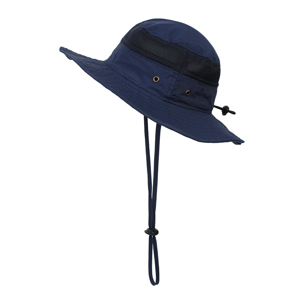 Cappello estivo a secchiello per bambini cappello da spiaggia grande gronda cappello da sole per ragazzi ragazze bambini bambini cappello da pescatore cappello Panama: dark blue