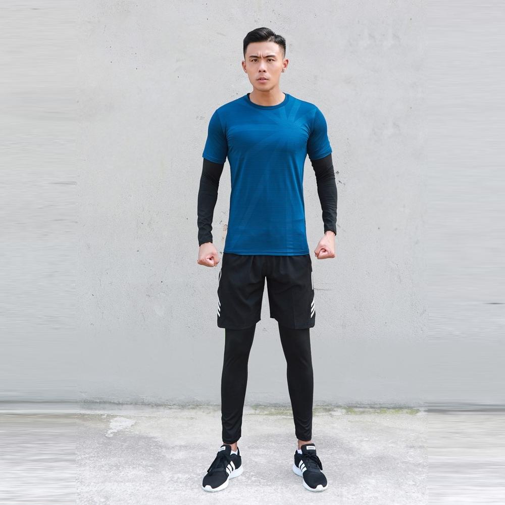 HOWE AO Sports Shirts Men Running T Shirt Training Exericise Breathable Gym Shirt Workout Fitness Sports top