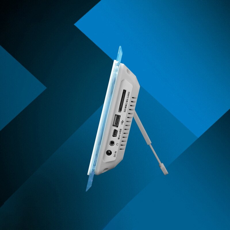 Digital Photo Frame,Ultra-Thin Portable 7 Inch Electronic Frame HD Electronic Photo LED Lcd Screen White