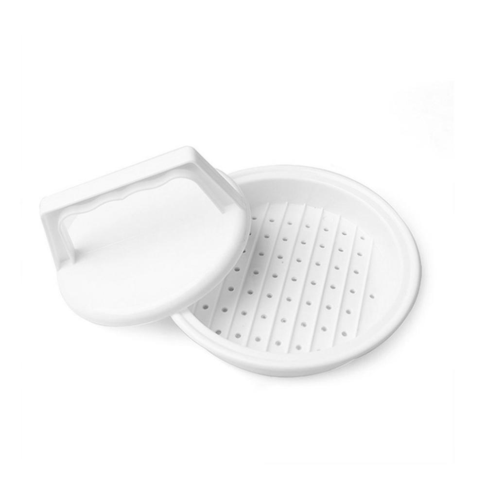 Multifunctional Kitchen Cooking Tool Round Shape Food Grade PP DIY Hamburger Meat Press Tool Meat Burger Maker Mold